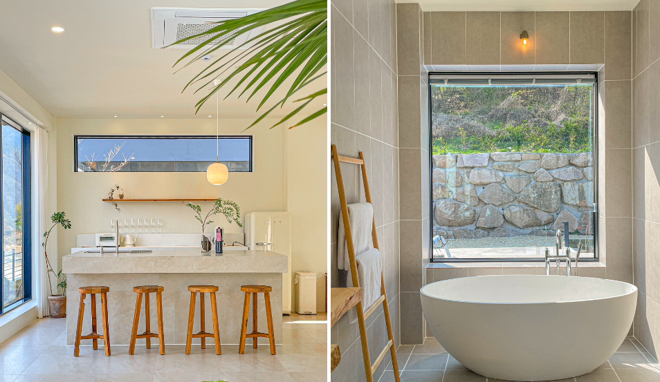 경주 못 풀빌라 실내 사진