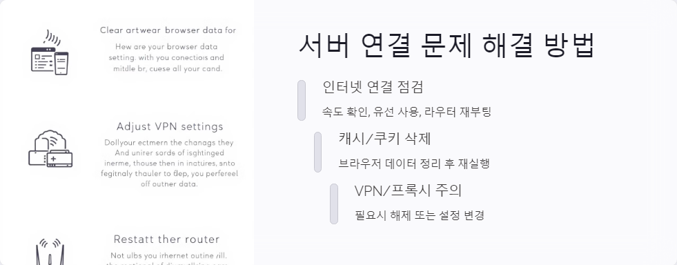 서버연결문제