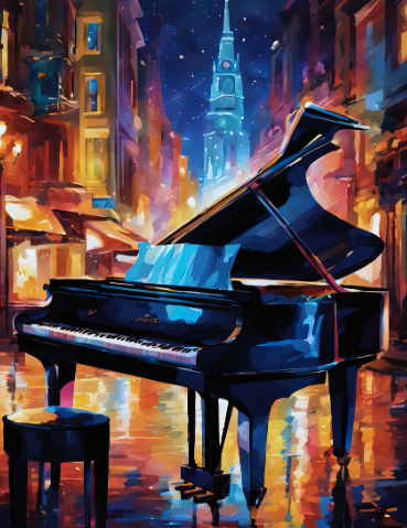재즈 피아노의 분위기 이미지