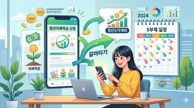 청년미래적금 갈아타기 신청기간 5부제 일정 해지 순서 총정리