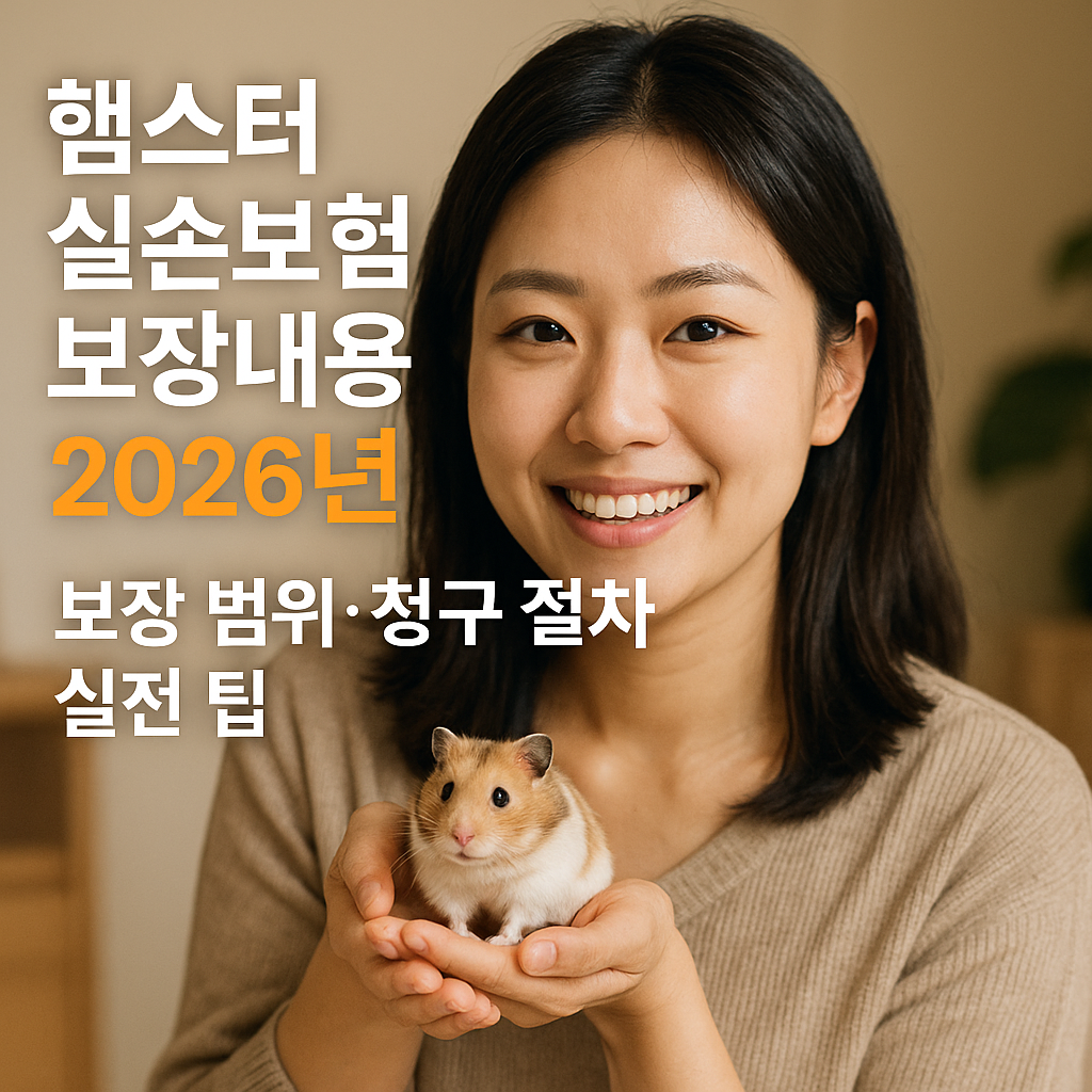 햄스터 실손보험 보장내용 2026년 ｜ 보장 범위&middot;청구 절차 실전 팁