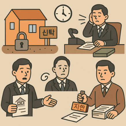 담보신탁등기 말소 지연