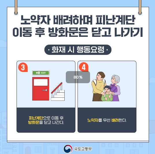 전기차 화재 입주민 행동요령(국토교통부)