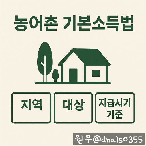 2026년 농어촌 기본소득