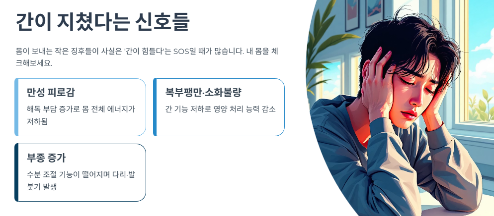 간이 지쳤다는 신호들