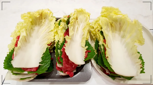 밀푀유나베-재료-쌓기-3