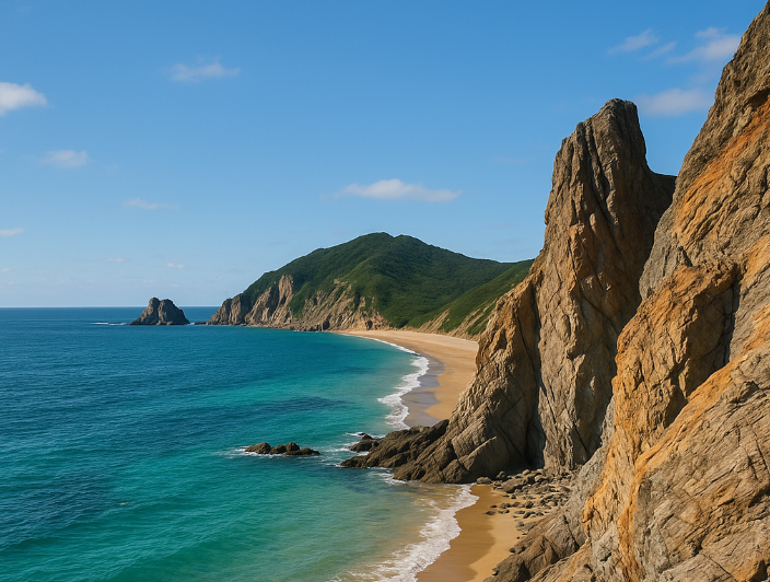 대청도 해안 절벽