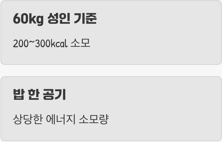 30분, 과연 얼마나 빠질까? (칼로리 소모의 진실)