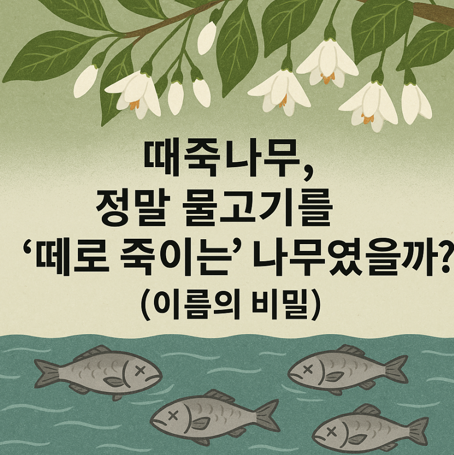 때죽나무, 정말 물고기를 '떼로 죽이는' 나무였을까? (이름의 비밀)