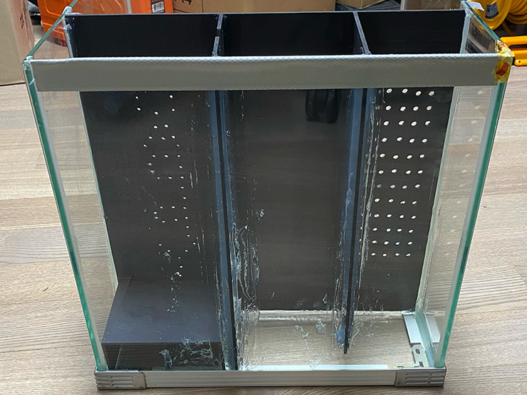 자작 배면여과기 후면 모습