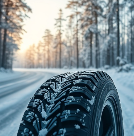 눈오는날의 스노우타이어