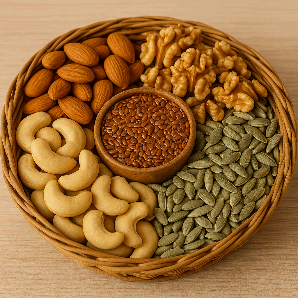 혈압 조절에 효과적인 견과류와 씨앗류