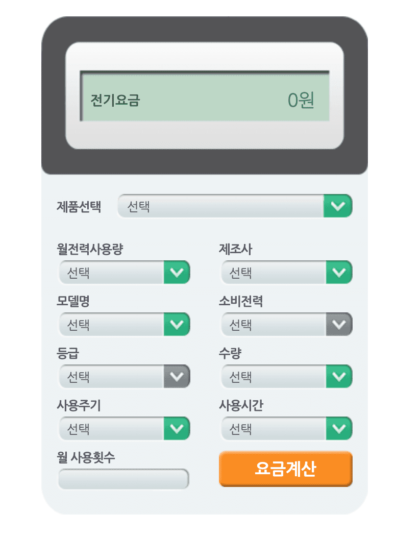 전자제품 전기세 계산하는 방법 한국에너지공단 전기세 절약하기