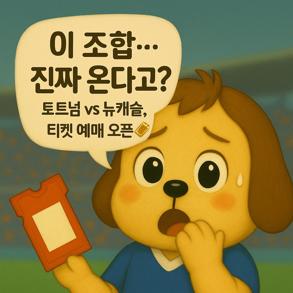 티켓 예매 오픈에 놀라는 캐릭터