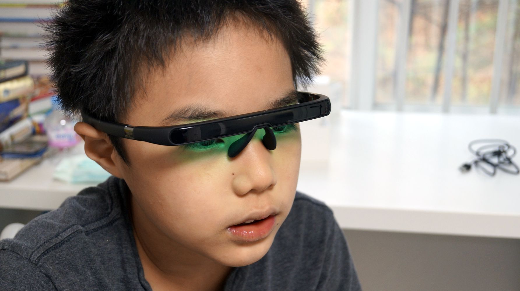 페가시 꿀잠수면안경 아이가 착용했을때