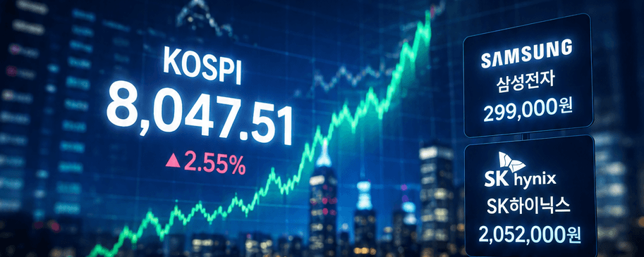 코스피 8000 돌파 이유 총정리|개미 매수·반도체 ETF·1만피 전망까지봐야 할 핵심 변수