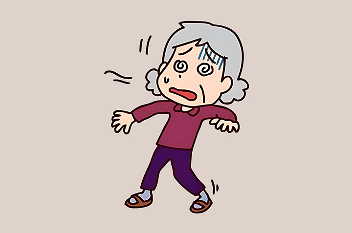 발작-증상이-있는-노부인