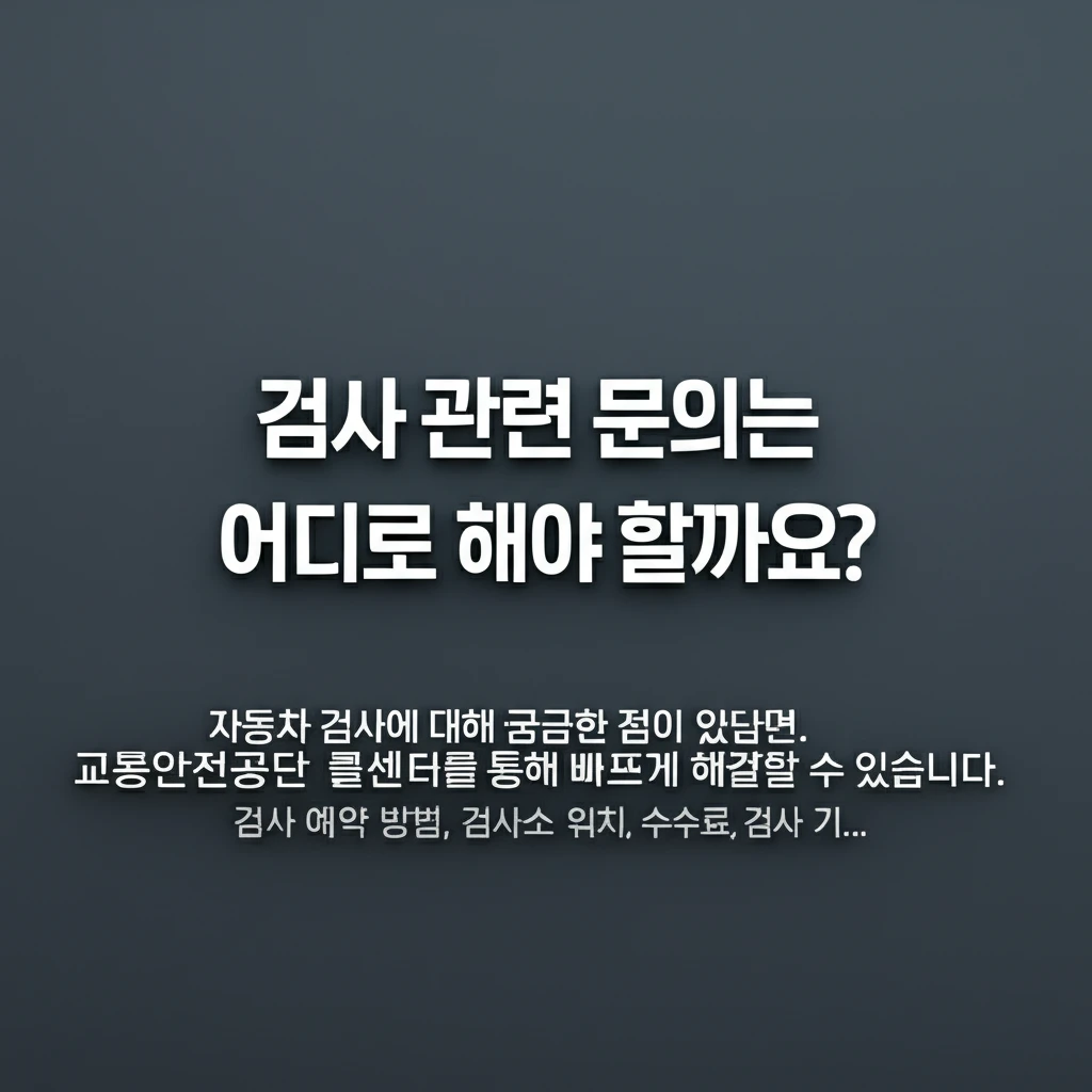 안전한 내 차를 위한 첫걸음, 자동차..