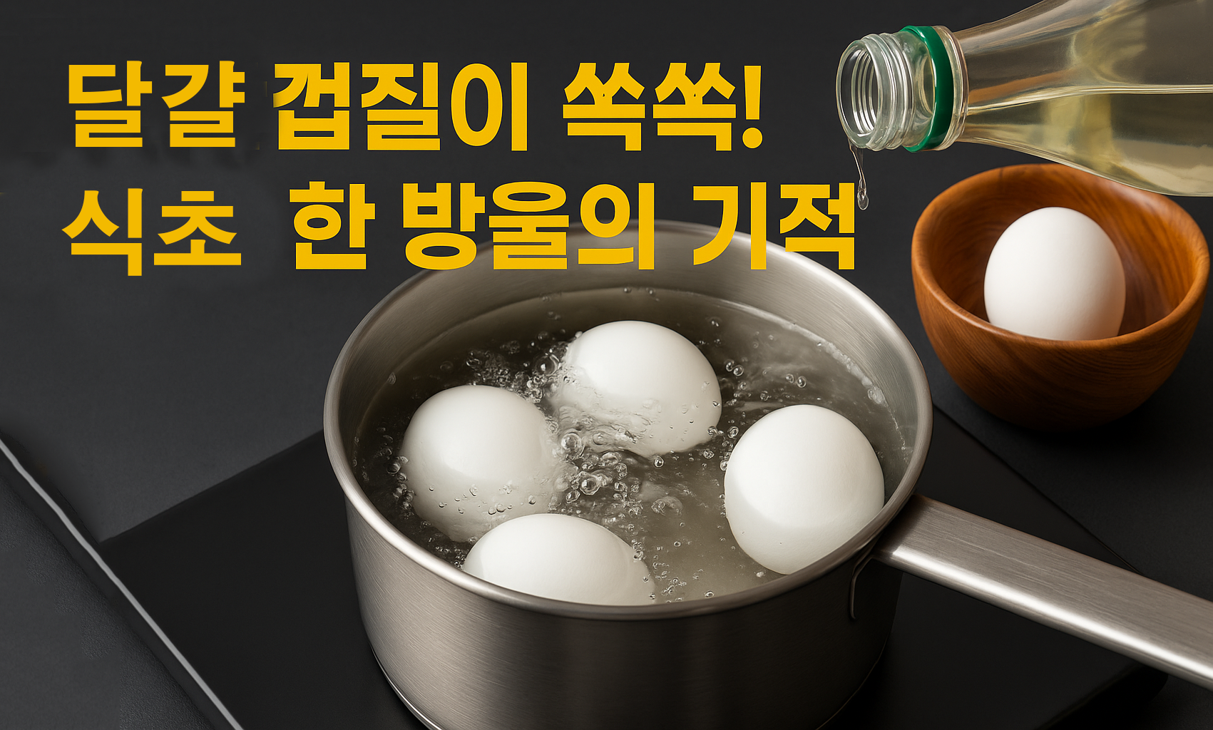 삶은 달걀을 완성하다