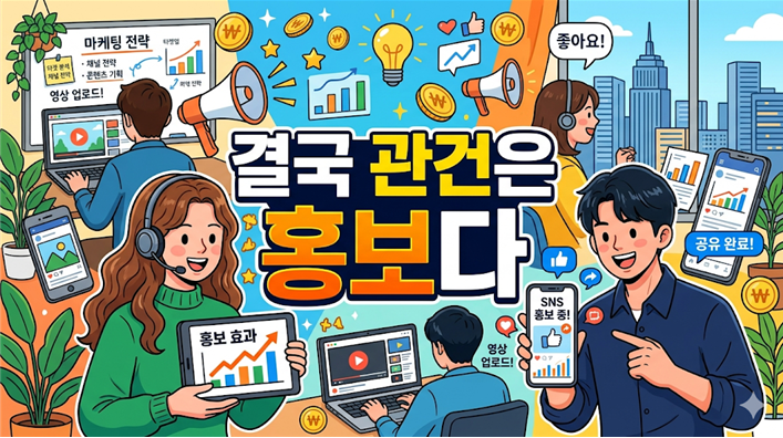 결국 관건은 홍보다