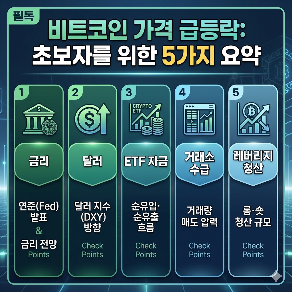 비트코인 시장 변동성과 투자 기준 요약 이미지