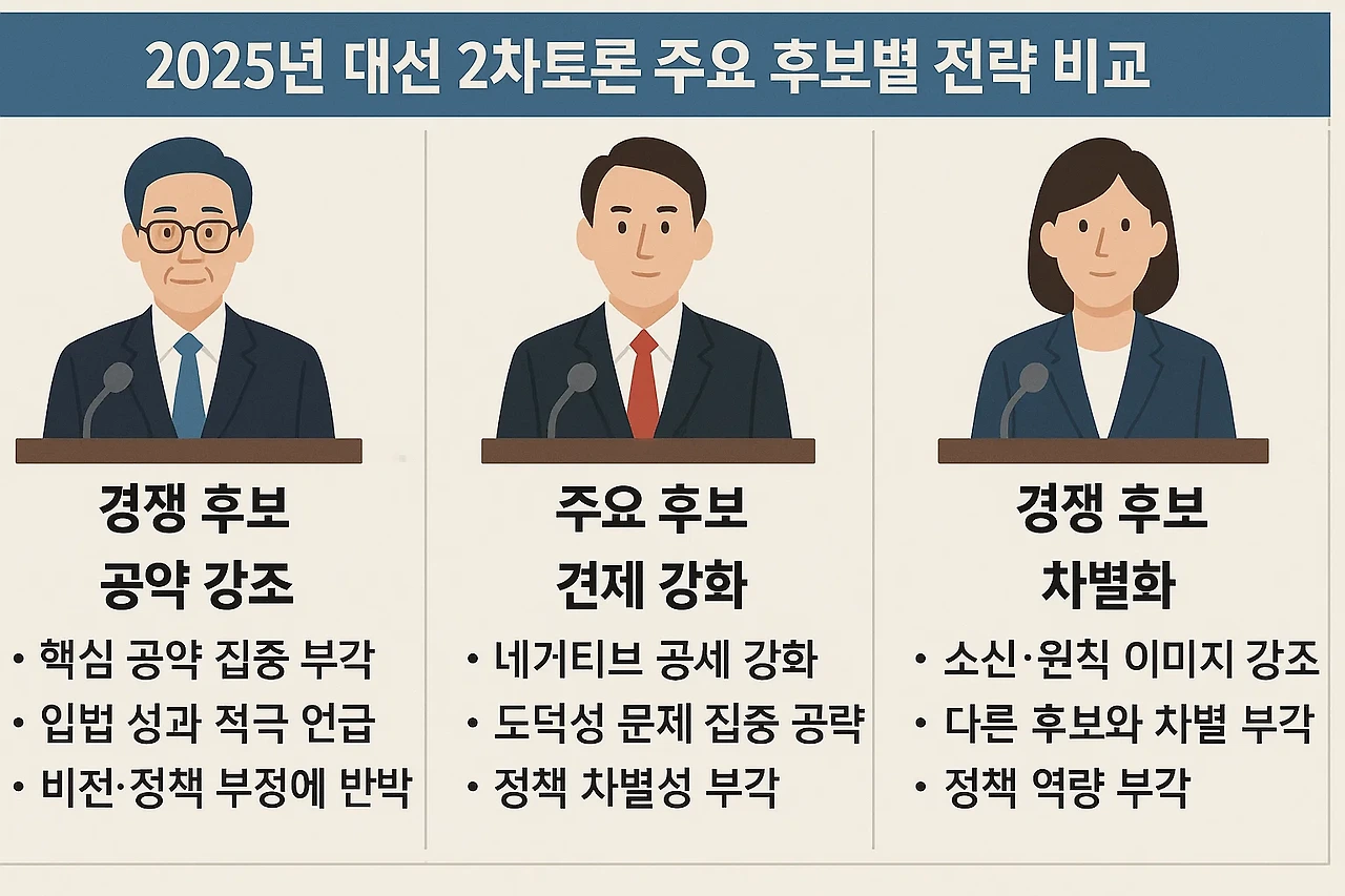 2025년 2차 대선 TV토론 총정리｜후보 발언·논란·핵심 이슈 정리