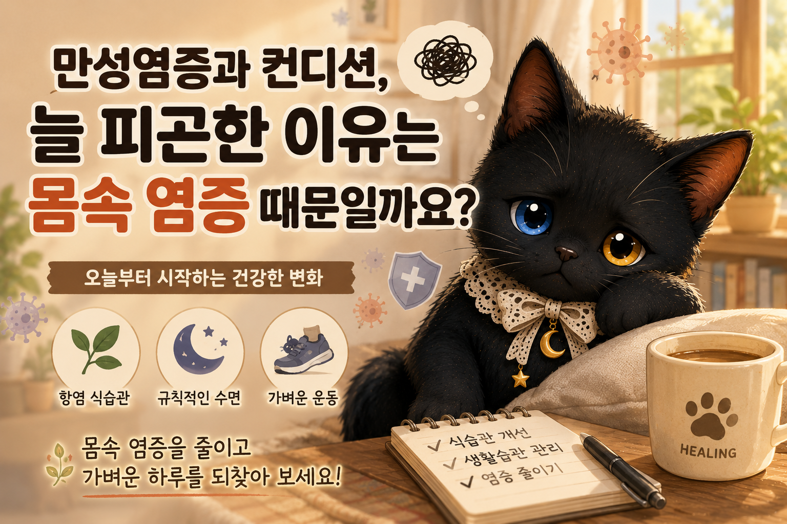 만성염증과 컨디션, 늘 피곤한 이유는 몸속 염증 때문일까요?