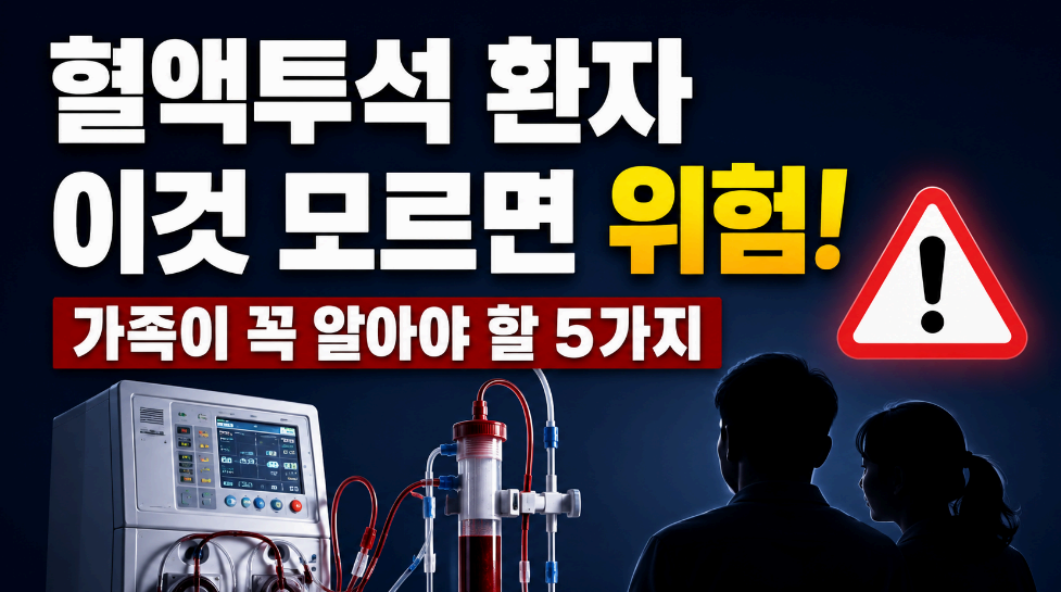 혈액투석 환자 이것 모르면 위험 이미지사진
