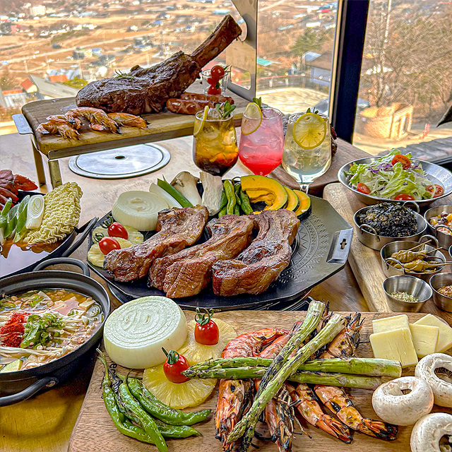 식스센스 시티투어 양평 항아리 바베큐 얼굴천재 오일장 찜질방 뷔페