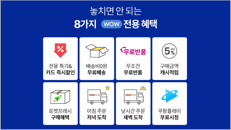 쿠팡 와우회원, 혜택이 도대체 뭐길래? 🤔