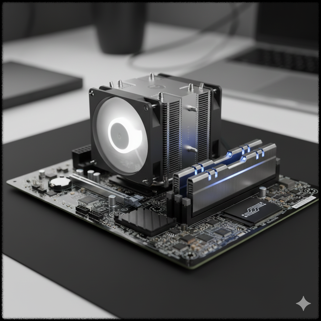 PC 하드웨어 구성을 나타낸 이미지