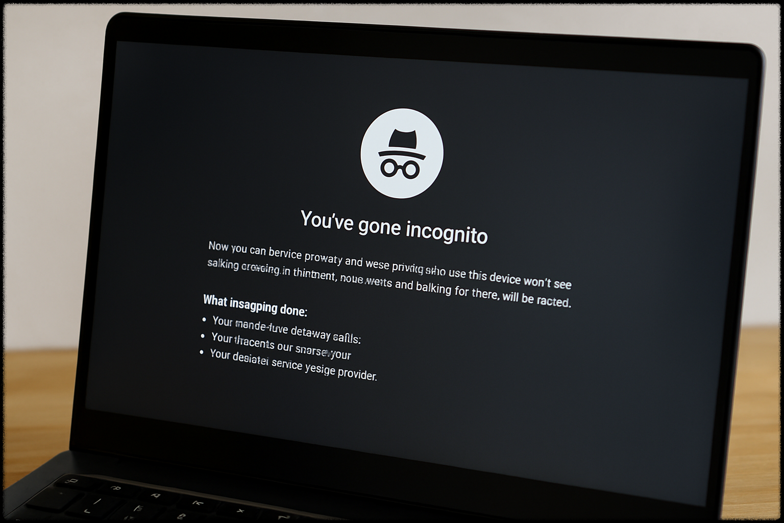 크롬 브라우저에서 시크릿 모드를 사용하는 장면