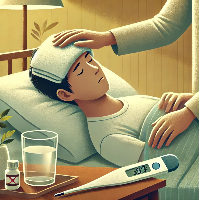 독감 고열 완화 방법