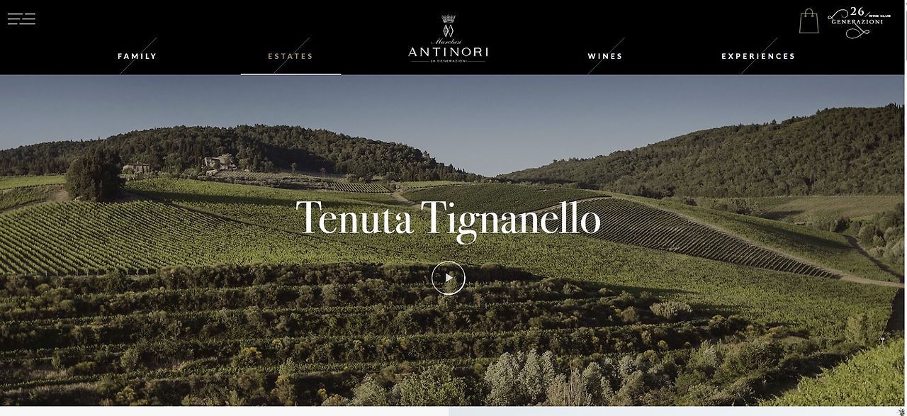 ํฐ๋๋ฌ๋ก 1982(Tignanello 1982)๏ฝTenuta Tignanello by Antinori, Tuscany, Italy
