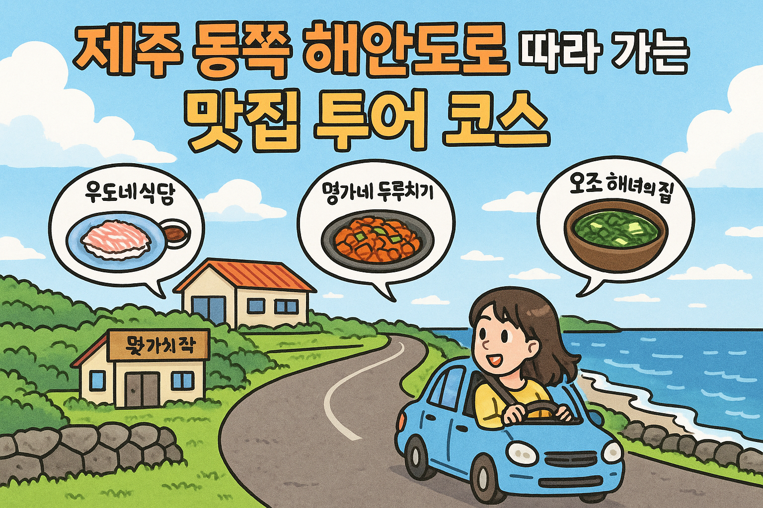 제주 동쪽 해안도로 따라 가는 맛집 투어 코스