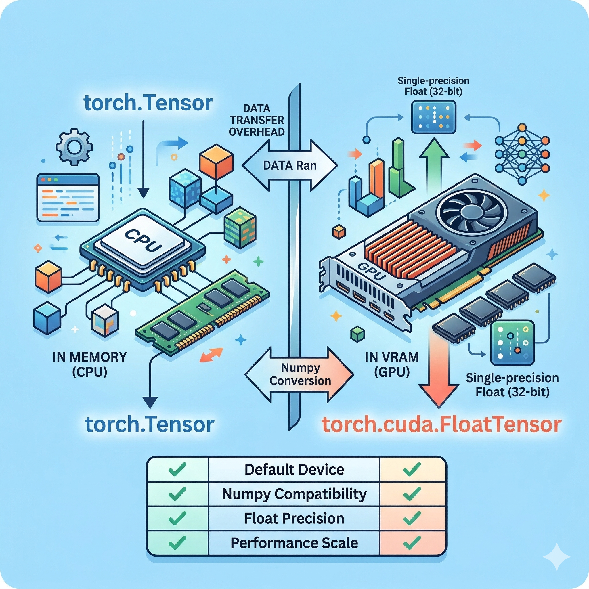 torch.Tensor와 torch.cuda.FloatTensor