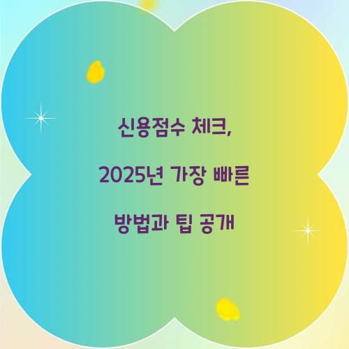 신용점수 체크