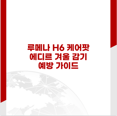 루메나 H6 케어팟 에디르 겨울 감기 예방 가이드