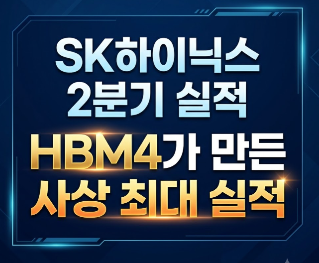 SK하이닉스 2분기 실적 HBM4가 만든 사상 최대 실적