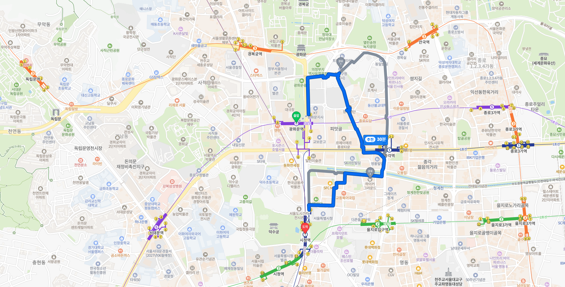 Pokemon GO Hanbok Pikachu Seoul event onsite raid walk route map for Jongno and Jung-gu areas