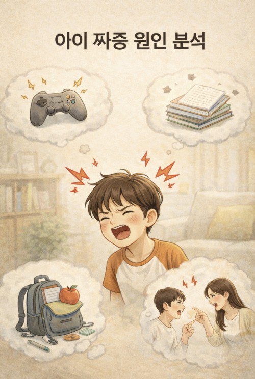 아이 짜증 원인 분석 이미지