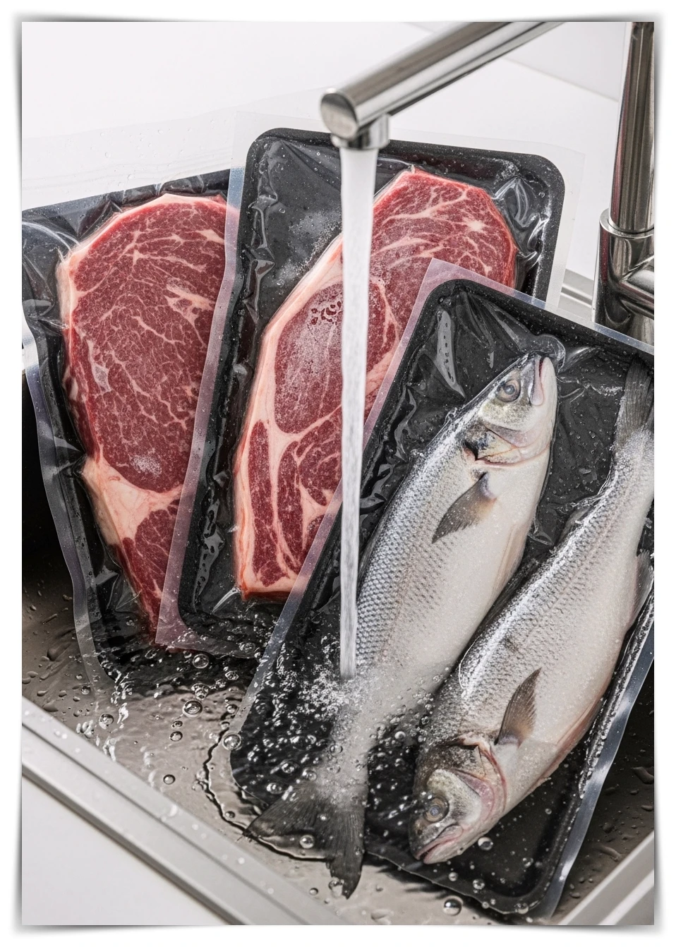 냉동식품-해동-방법-냉수해동