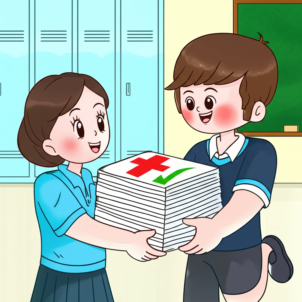 B형 독감 확진 시 학교 제출 서류 ..