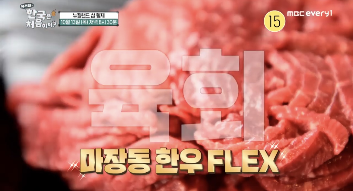 어서와한국은처음이지뉴질랜드육회사진