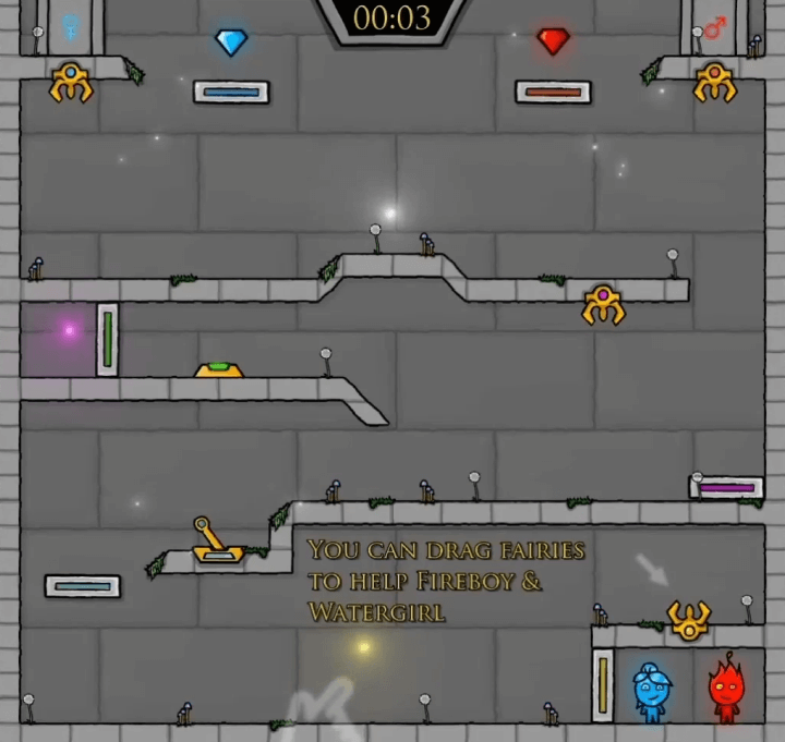 파이어보이-앤-워터걸-페어리테일즈-시작-화면