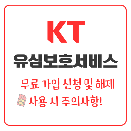 KT 유심보호서비스 가입 방법 및 해제 _ 메인 이미지