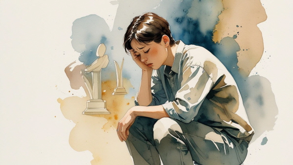 INTJ는 &lsquo;성과&rsquo;를 통해 스스로를 증명하고 싶어합니다. 하지만 계획대로 되지 않거나, 눈에 보이는 결과가 미흡할 때 자신의 존재 가치마저 낮게 평가합니다에 관한 그림