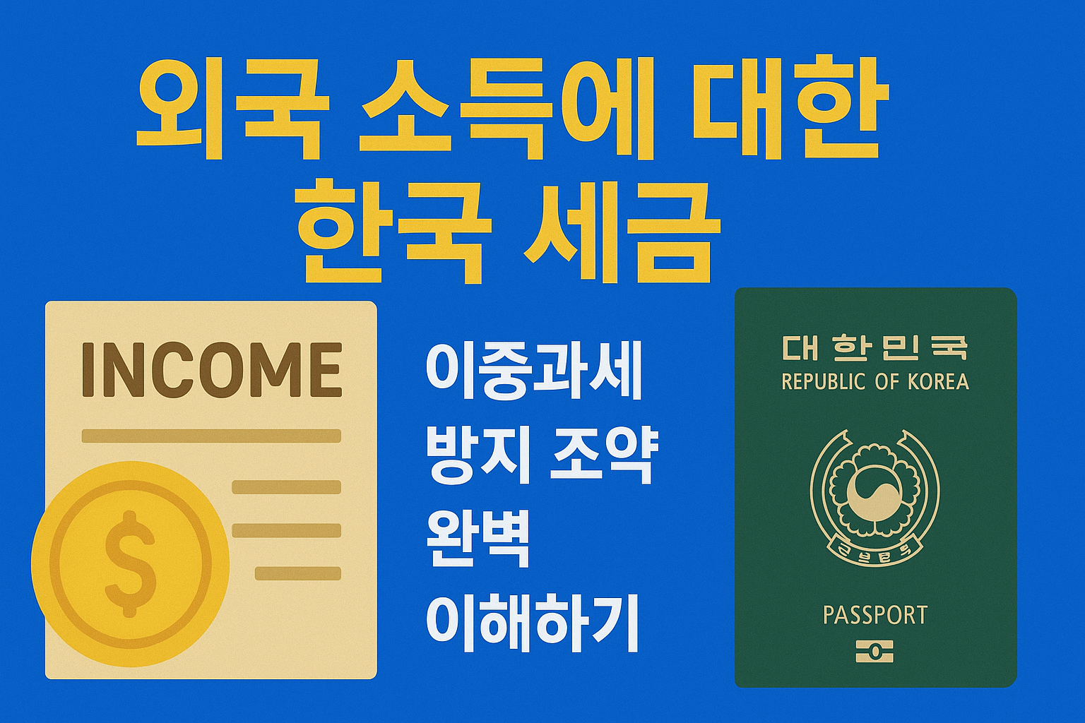 디지털 노마드로 해외에서 소득을 올리고 있다면,
"외국에서 이미 세금을 냈는데 한국에도 또 내야 하나요?" 라는 질문은 반드시 한 번쯤 마주하게 됩니다.
이때 핵심이 되는 개념이 바로 **&lsquo;이중과세 방지 조약(DTA)&rsquo;**입니다.
이 글에서는 외국 소득에 대해 한국에서 어떤 식으로 과세되는지, 이중과세를 방지하기 위해 어떤 제도가 있는지 구체적으로 설명합니다.