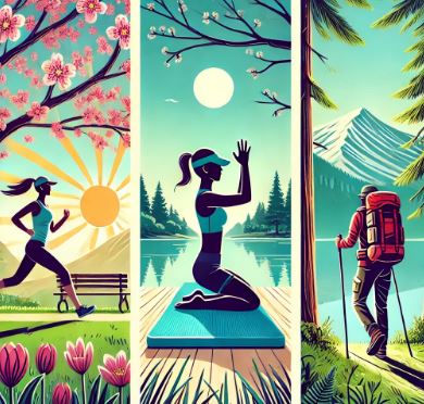 건강한 야외운동 관련 그림