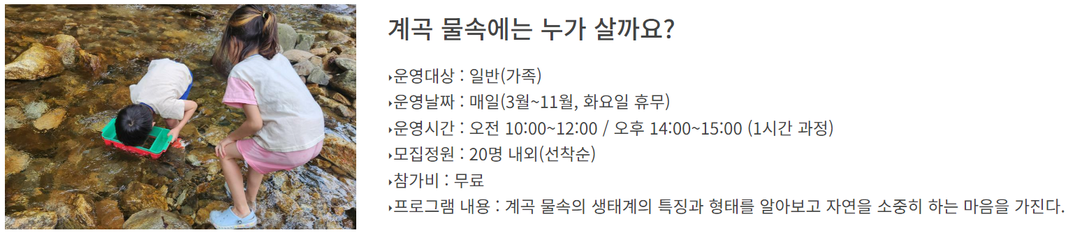 통고산 자연휴양림